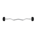 HMS GSL10 fixed rubberised barbell/grip 10kg