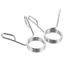 Olympic straight barbell 16.2kg/2000mm + spring clamps HMS GOP200