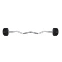 HMS GSL50 fixed barbell/rubberised broken bar 50 kg