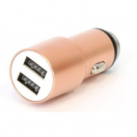 Omega OUCC2MBL car charger| 2x USB-A | 2.1A | 12V - 24V | rose gold