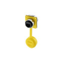 Alcasa S3 IC03-24R02 RJ45 Metallic, Yellow