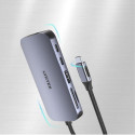 UNITEK uHUB N9+ Wired USB 3.2 Gen 1 (3.1 Gen 1) Type-C Grey
