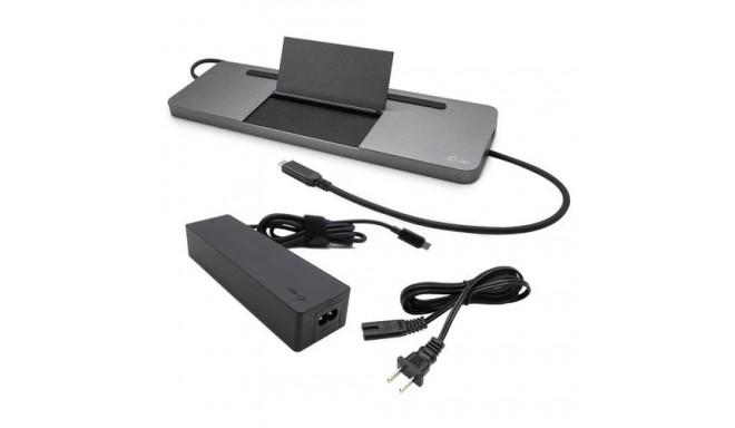 i-tec Metal SB-C Ergonomic 4K 3x Display Docking Station with Power Delivery 85 W + Universal Charge