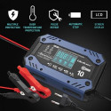 Qoltec 52482 vehicle battery charger 12/24 V Black, Blue