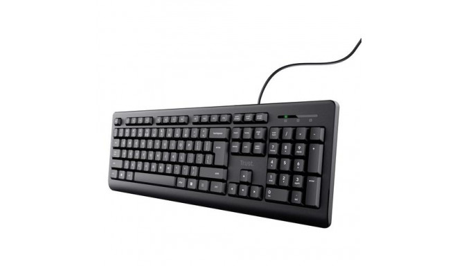 Trust 24639 keyboard Office USB No US English Black