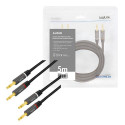 LogiLink CA1211 audio cable 5 m 2 x Banana Black