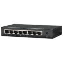 Intellinet 8-Port Fast Ethernet Office Switch, Desktop Size, Metal, IEEE 802.3az (Energy Efficient E