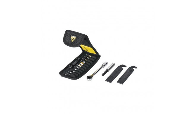 Topeak TT2524 ratchet wrench Chromium-vanadium steel 2,2.5,3,4,5,6,8 mm 11 pc(s) Stainless steel