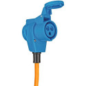 Brennenstuhl 1167650525 power extension 25 m Outdoor Blue, Orange