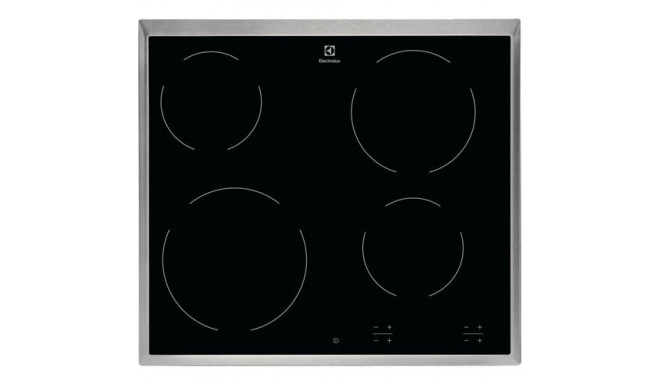 Electrolux EHF6240XXK Black Built-in 57.6 cm Ceramic 4 zone(s)