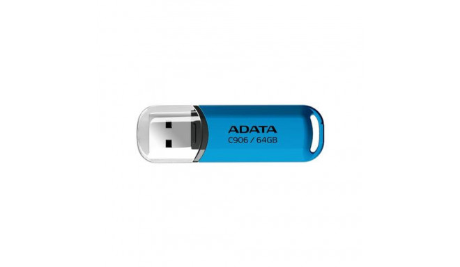 ADATA AC906-64G-RWB USB flash drive 64 GB USB Type-A 2.0 Blue, Transparent