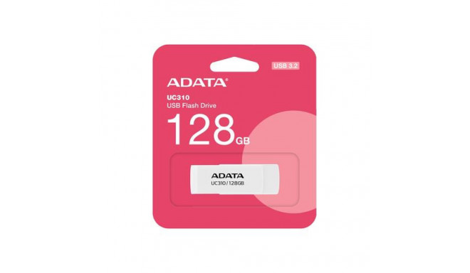 ADATA UC310 USB flash drive 128 GB USB Type-A 3.2 Gen 1 (3.1 Gen 1) White