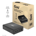 CLUB3D Travel Charger 132W GAN technology, Four port USB Type-A and -C, Power Delivery(PD) 3.0 Suppo