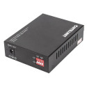 Intellinet Gigabit PoE+ Media Converter, 1000Base-T RJ45 Port to 1000Base-LX (SC) Single-Mode, 20 km