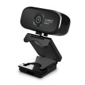 Savio CAK-03 - - farve - 1280 x 720 - audio - USB - AVI webcam 2000000 MP 0 x 0 pixels USB 2.0 Black