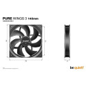 be quiet! Pure Wings 3 140mm Computer case Fan 14 cm Black 1 pc(s)