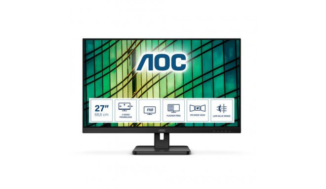 AOC E2 27E2QAE computer monitor 68.6 cm (27&quot;) 1920 x 1080 pixels Full HD LCD Black