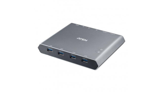 ATEN 2-Port 4K DisplayPort USB-C KVM Dock Switch with Power Pass-through