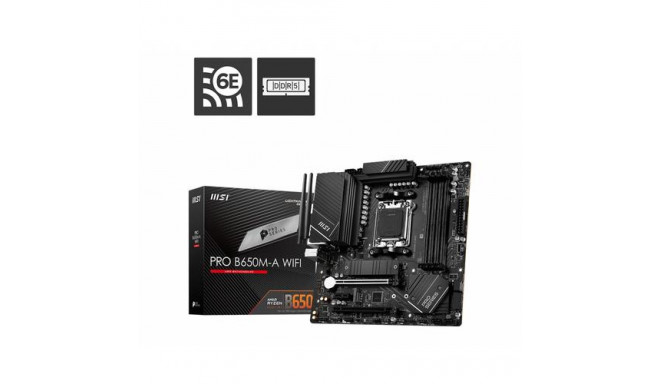 MSI PRO B650M-A WIFI motherboard AMD B650 Socket AM5 micro ATX