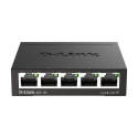 D-Link DGS-105 Unmanaged L2 Gigabit Ethernet (10/100/1000) Black