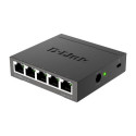 D-Link DGS-105 Unmanaged L2 Gigabit Ethernet (10/100/1000) Black