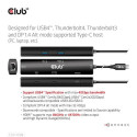 CLUB3D USB4™ Gen3x2 Type-C, 6-in-1 Hub with HDMI™ 8K60Hz or 4K120Hz, 2xUSB Type-A(10G), Ethernet RJ4