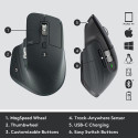 Logitech MX Master 3s for Business mouse Right-hand Office RF Wireless + Bluetooth Laser 8000 DPI