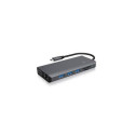 ICY BOX IB-DK4070-CPD Wired USB 3.2 Gen 1 (3.1 Gen 1) Type-C Anthracite, Black