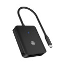 ICY BOX IB-CR403-C3 card reader USB 3.2 Gen 1 (3.1 Gen 1) Type-C Black