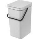 Brabantia Sort & Go Waste Bin Light Grey 16 L