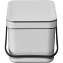 Brabantia Sort & Go Waste Bin Light Grey 6 L