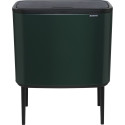 Brabantia Waste Bin Bo Touch Bin Pine Green, 11 + 23 L