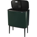 Brabantia Waste Bin Bo Touch Bin Pine Green, 11 + 23 L