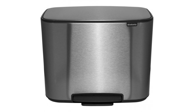 Brabantia Bo Pedal Bin steel matt FPP, 3 x 11 L