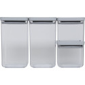 4x1 Brabantia TASTY+ Square Canister Light Grey