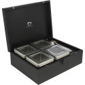 Bredemeijer Teabox black with 4 Tea cans & Tea spoon    184005