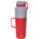 Asobu Twin Pack Bottle with Mug red, 0.9 L + 0.6 L