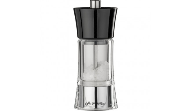 Zassenhaus salt mill AACHEN Acryl, black, 14 cm