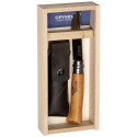 Opinel No. 08 Carbon + Sheath pencil case