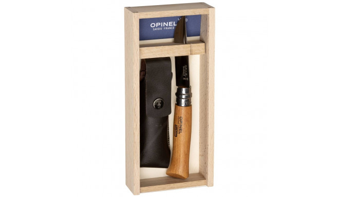 Opinel No. 08 Carbon + Sheath pencil case