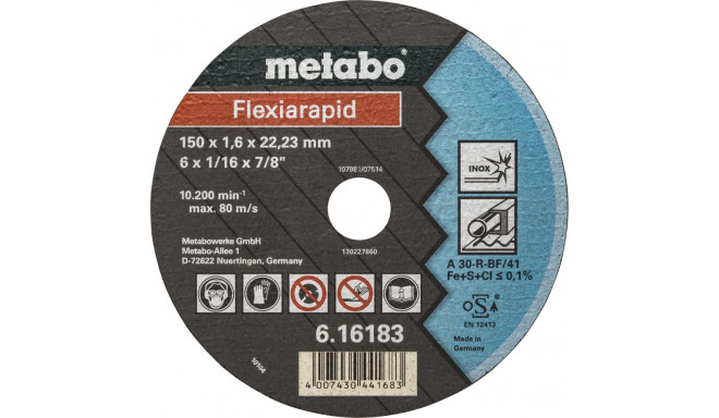 Metabo Flexiarapid 150x1,6x22,2 Inox