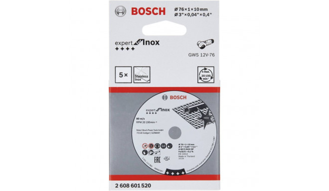 Bosch TS 76x1x10mm Expert for Inox, 5 pcs.