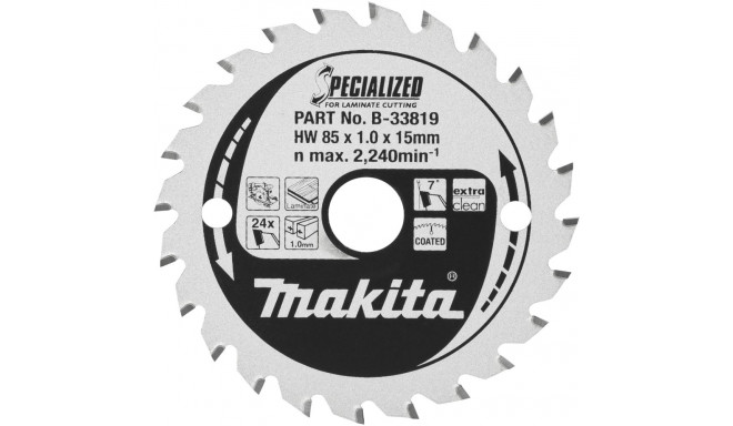 Makita B-33819 SPECIALIZED Saw Blade 85x15x24Z