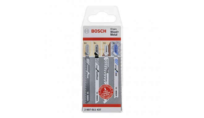 Bosch Jigsaw blade kit 15 pcs Wood and Metal