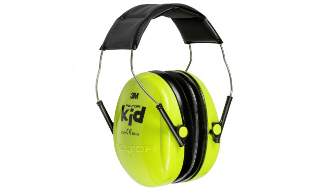 3M Peltor Earmuffs Kid KIDV 27 dB neon green