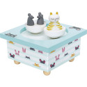 Trousselier Music Box Dancing Cat & Mouse