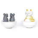 Trousselier Music Box Dancing Cat & Mouse