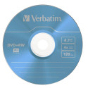 1x5 Verbatim DVD+RW 4,7GB 4x Speed Colour Surface Slimcase