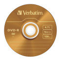 1x5 Verbatim DVD-R 4,7GB Colour 16x Speed, Slim Case