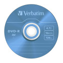 1x5 Verbatim DVD-R 4,7GB Colour 16x Speed, Slim Case